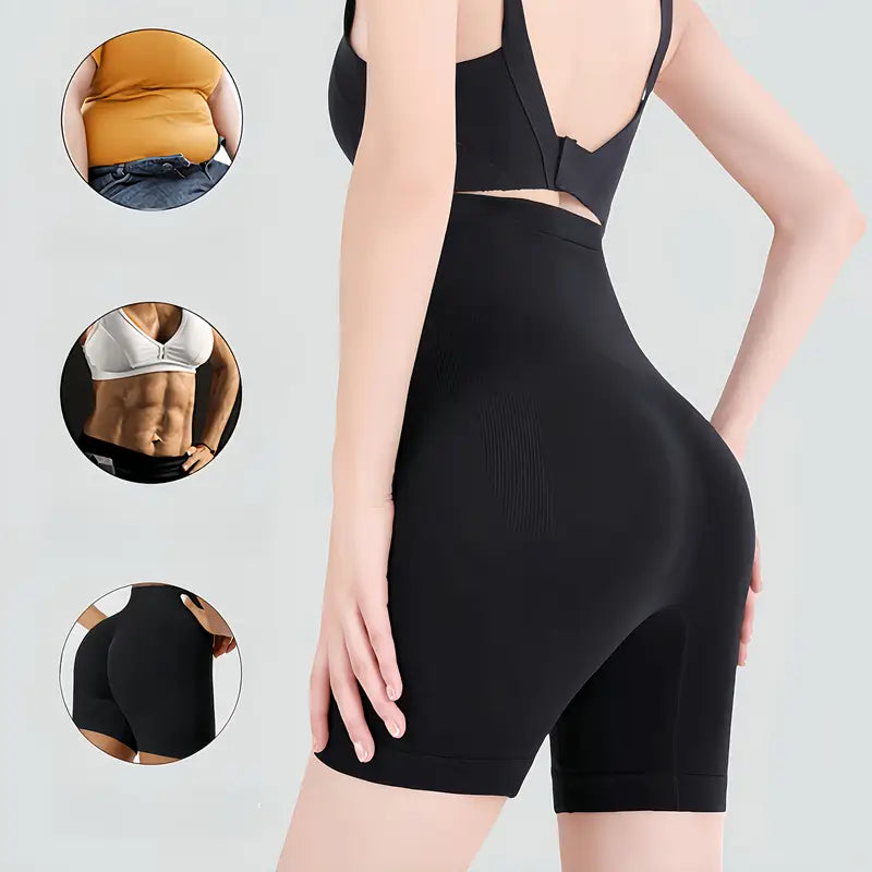 🏆 High-waisted women's silk satin underwear with tummy control and hip-lifting effect 👑🌿