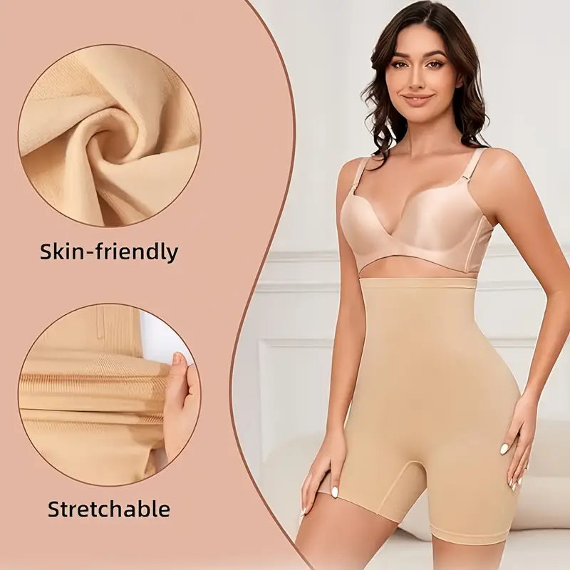 🏆 High-waisted women's silk satin underwear with tummy control and hip-lifting effect 👑🌿