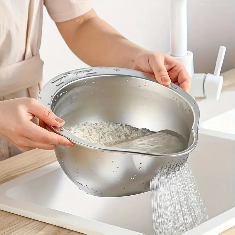 Stainless Steel Multi-Purpose Kitchen Strainer with Handle