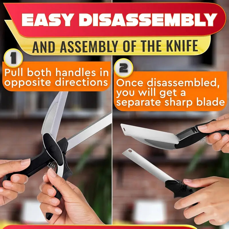 Clever Cutter - 2 in 1 Kitchen Knife / Cleaver Cutters