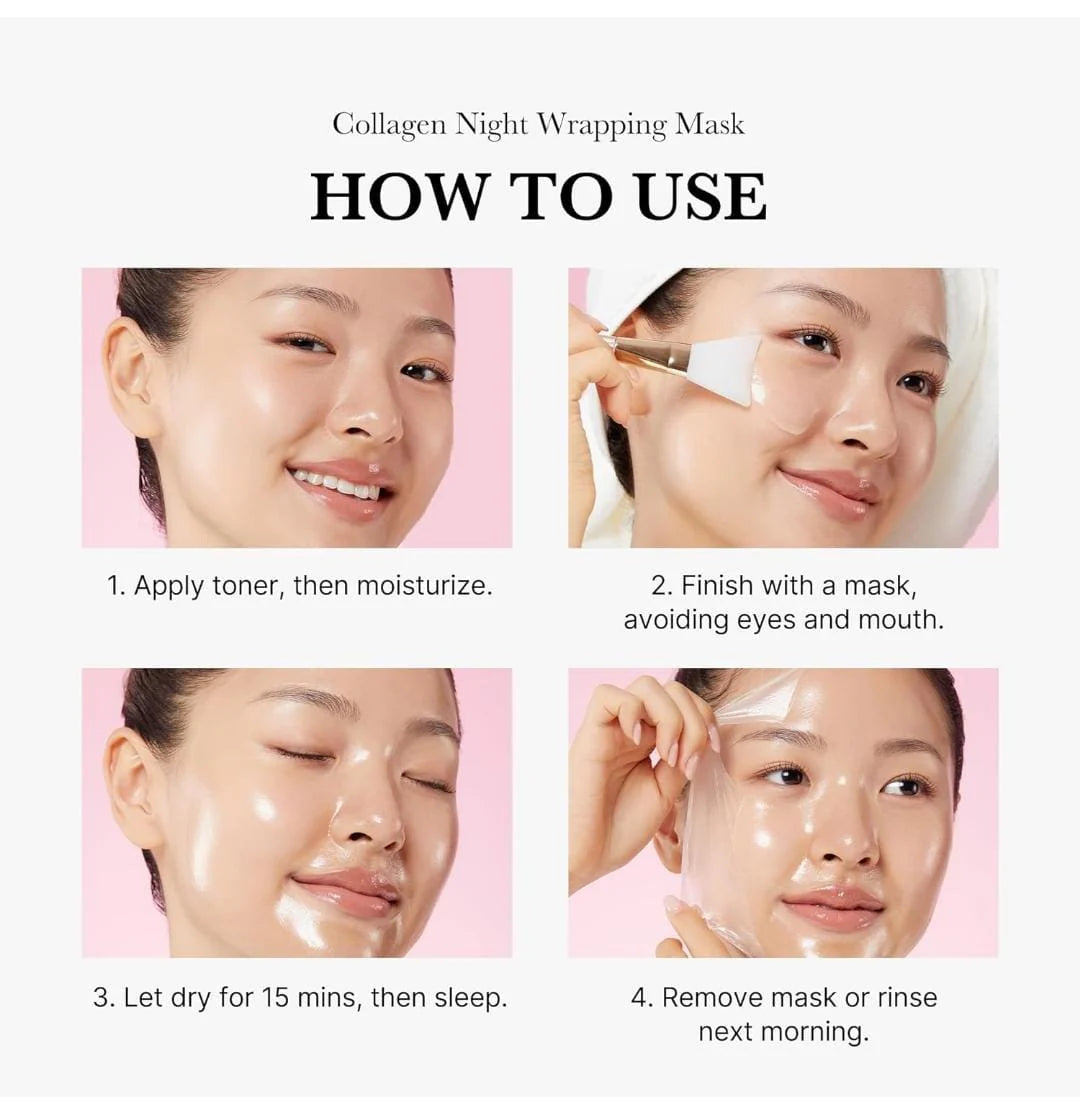 Collagen Night Wrapping Peel Off Mask Pack of 2