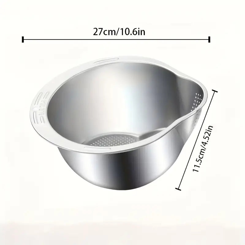 Stainless Steel Multi-Purpose Kitchen Strainer with Handle