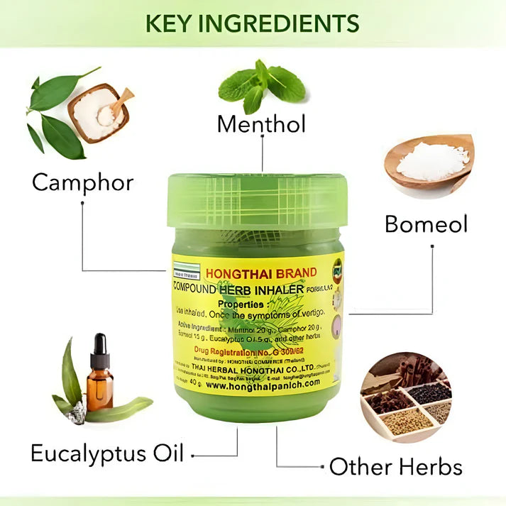 Hong Thai Traditional Herbal Inhaler 🌿🌬️ (Limited stock 🔥 Buy Now🔥🔥)