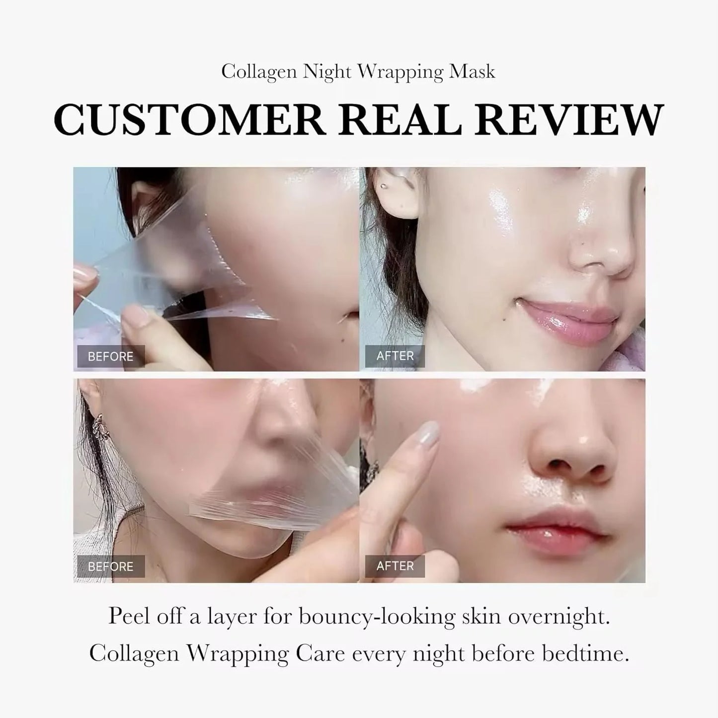 Collagen Night Wrapping Peel Off Mask Pack of 2