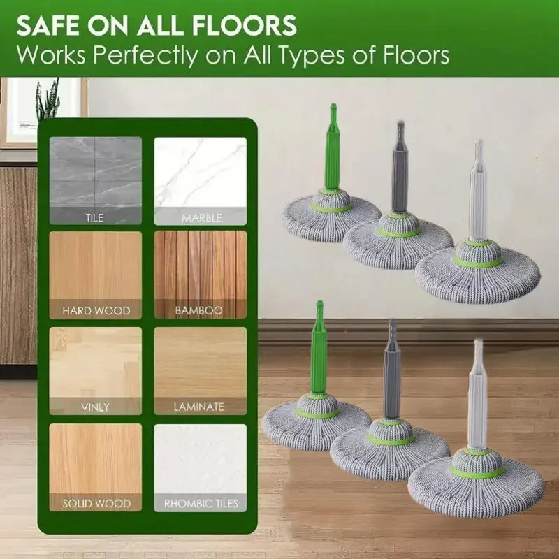 Self-twisting Water Rotating Mop